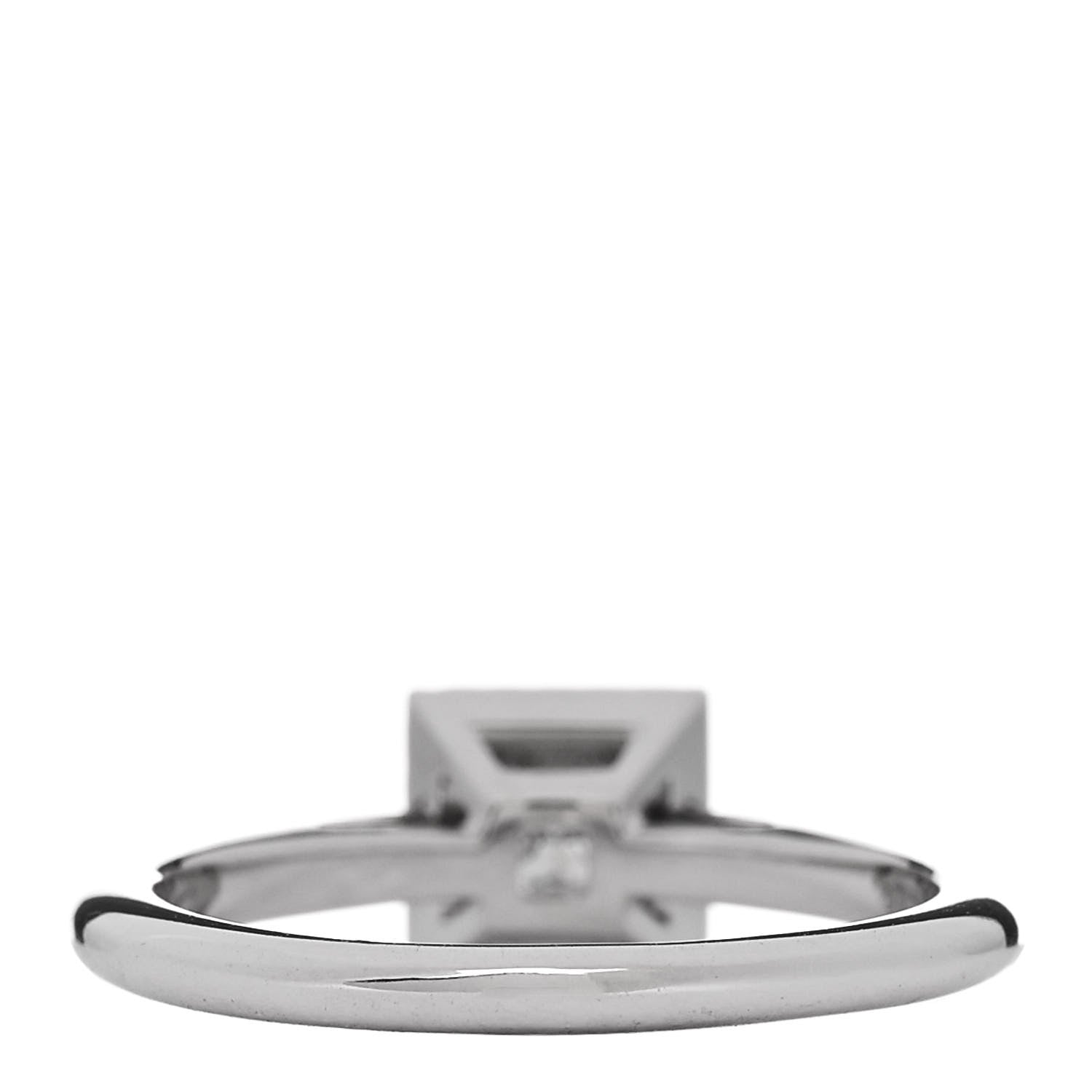 Tiffany Platinum Diamond .15ct Soleste Princess Cut Engagement Ring 51 5.75 4 of 6