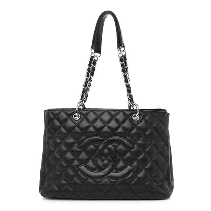 Chanel Caviar Quilted Grand Shopping Tote GST Black 1 of 11