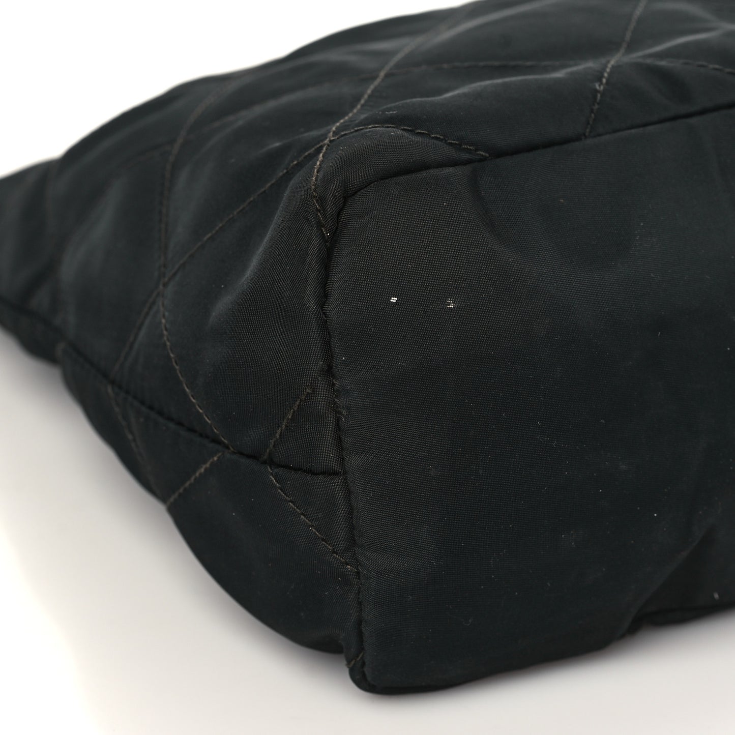 Nylon Tessuto Impuntu Quilted Tote Black
