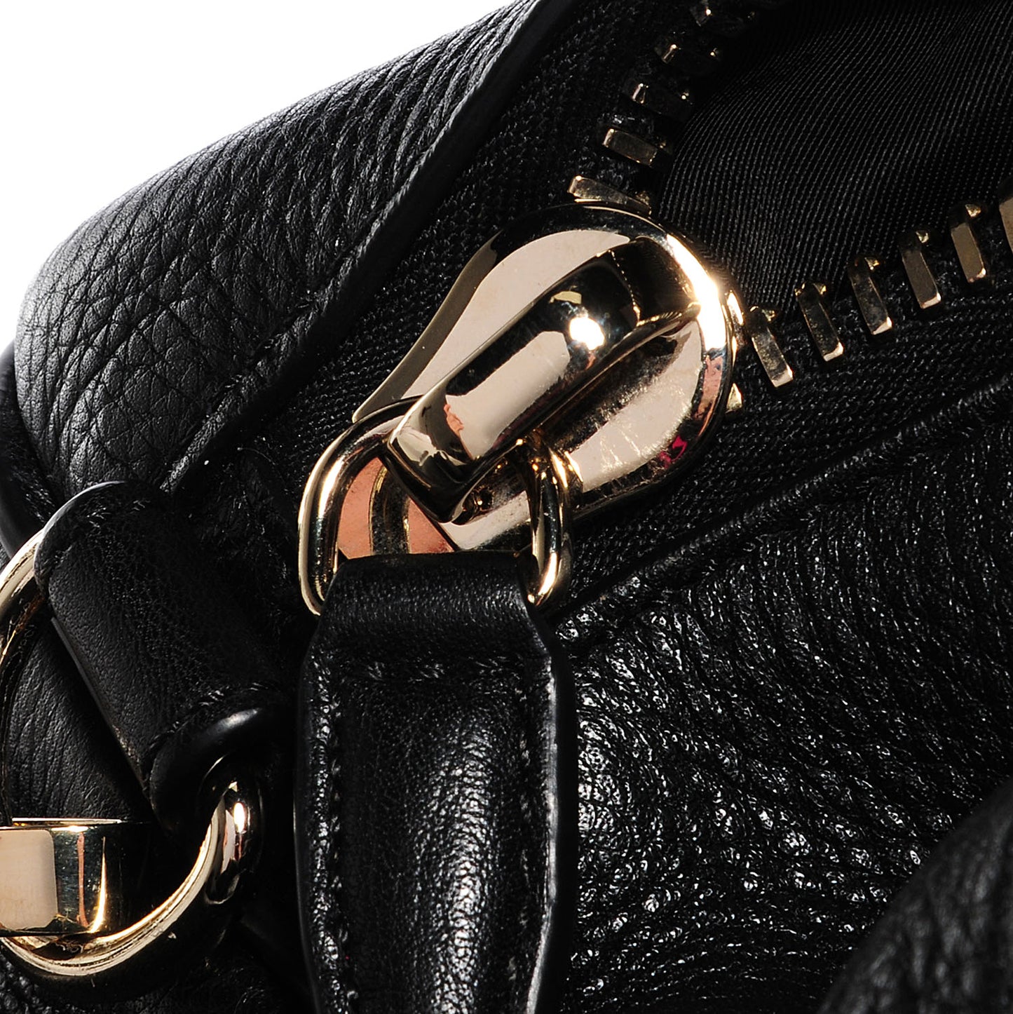 Lambskin Rocco Duffel Black w Pale Gold Hardware