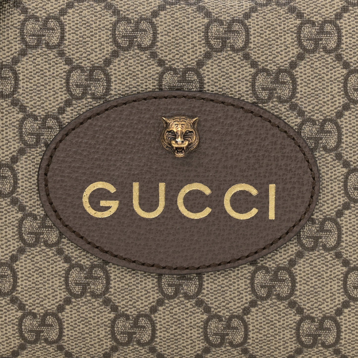 GG Supreme Monogram Web Neo Vintage Shoulder Bag Beige New Acero Crop