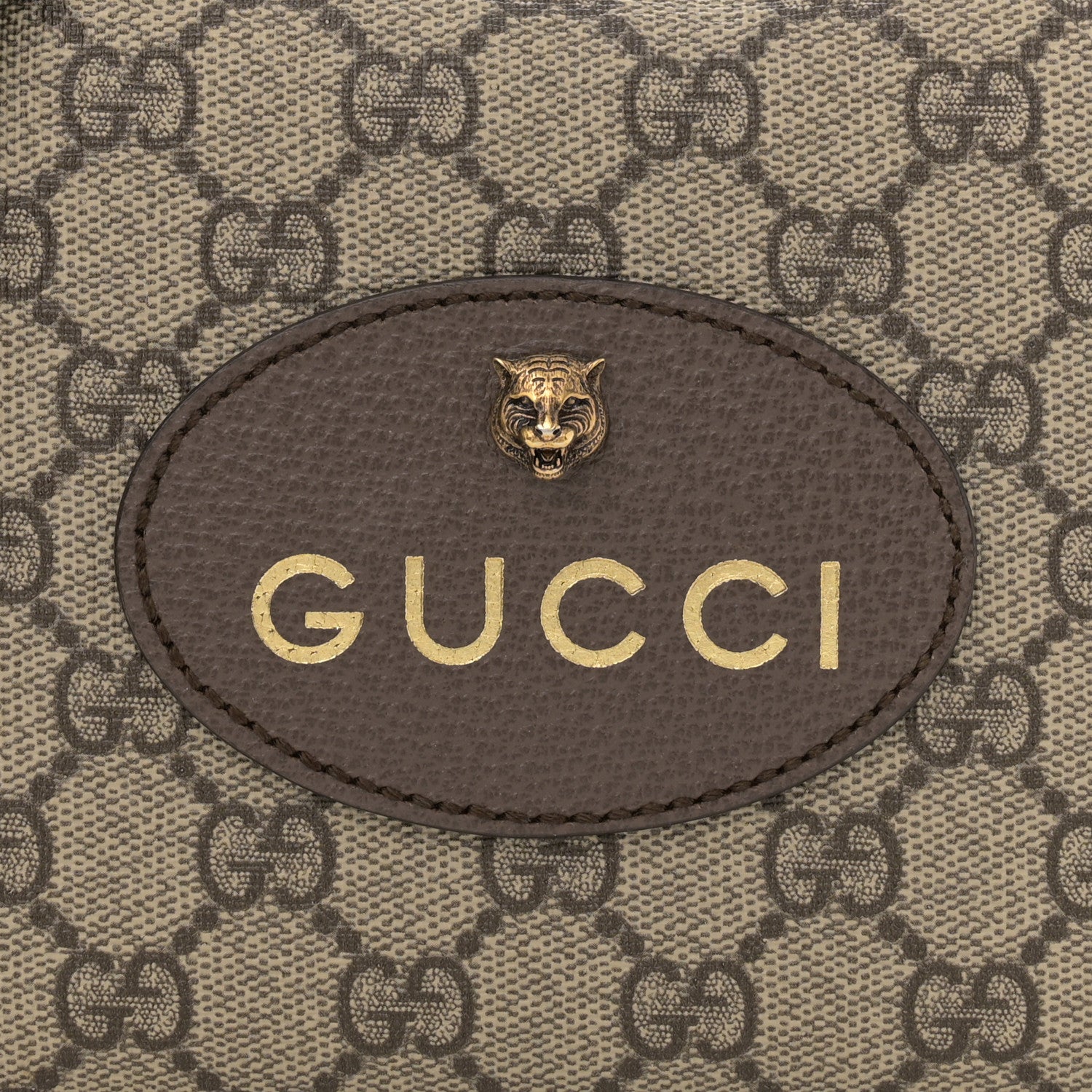 Gucci GG Supreme Monogram Web Neo Vintage Shoulder Bag Beige New Acero Crop 8 of 13