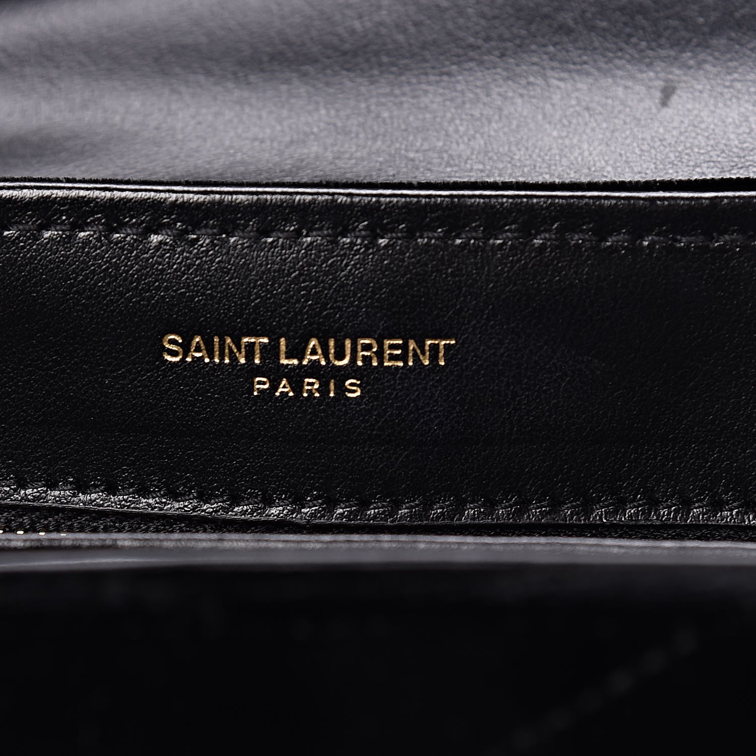 Saint Laurent Velvet Y Quilted Monogram Toy Loulou Chain Satchel French Black 10 of 13
