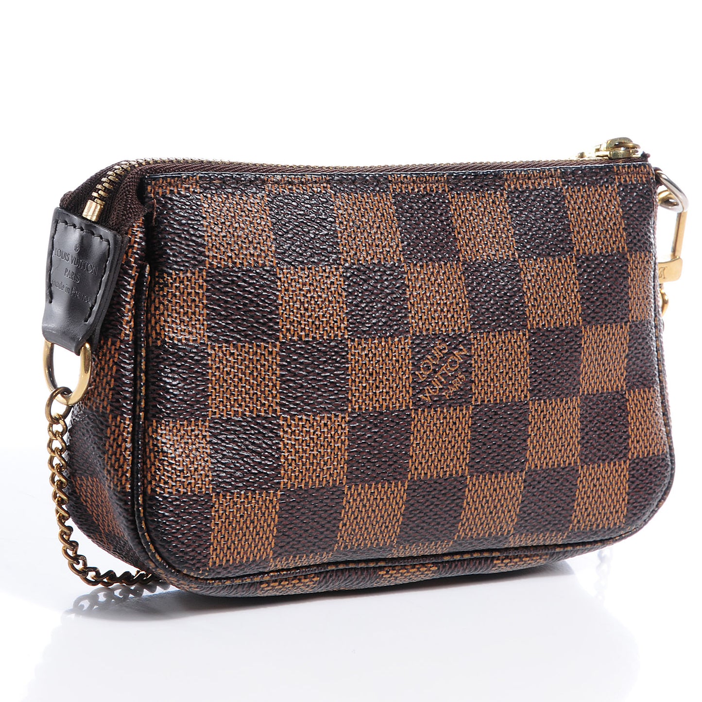 Damier Ebene Complice Trunks and Bags Mini Pochette Accessories Red