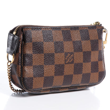 Louis Vuitton Damier Ebene Complice Trunks and Bags Mini Pochette Accessories Red 3 of 7