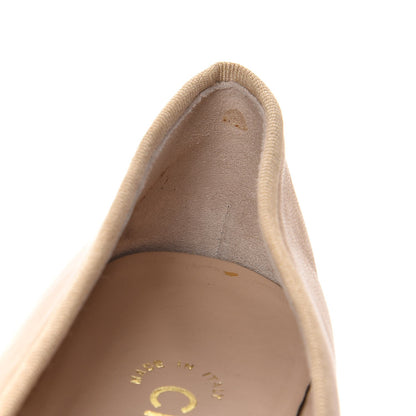 Chanel Lambskin Cap Toe Ballerina Flats 35.5 Beige Black 12 of 14