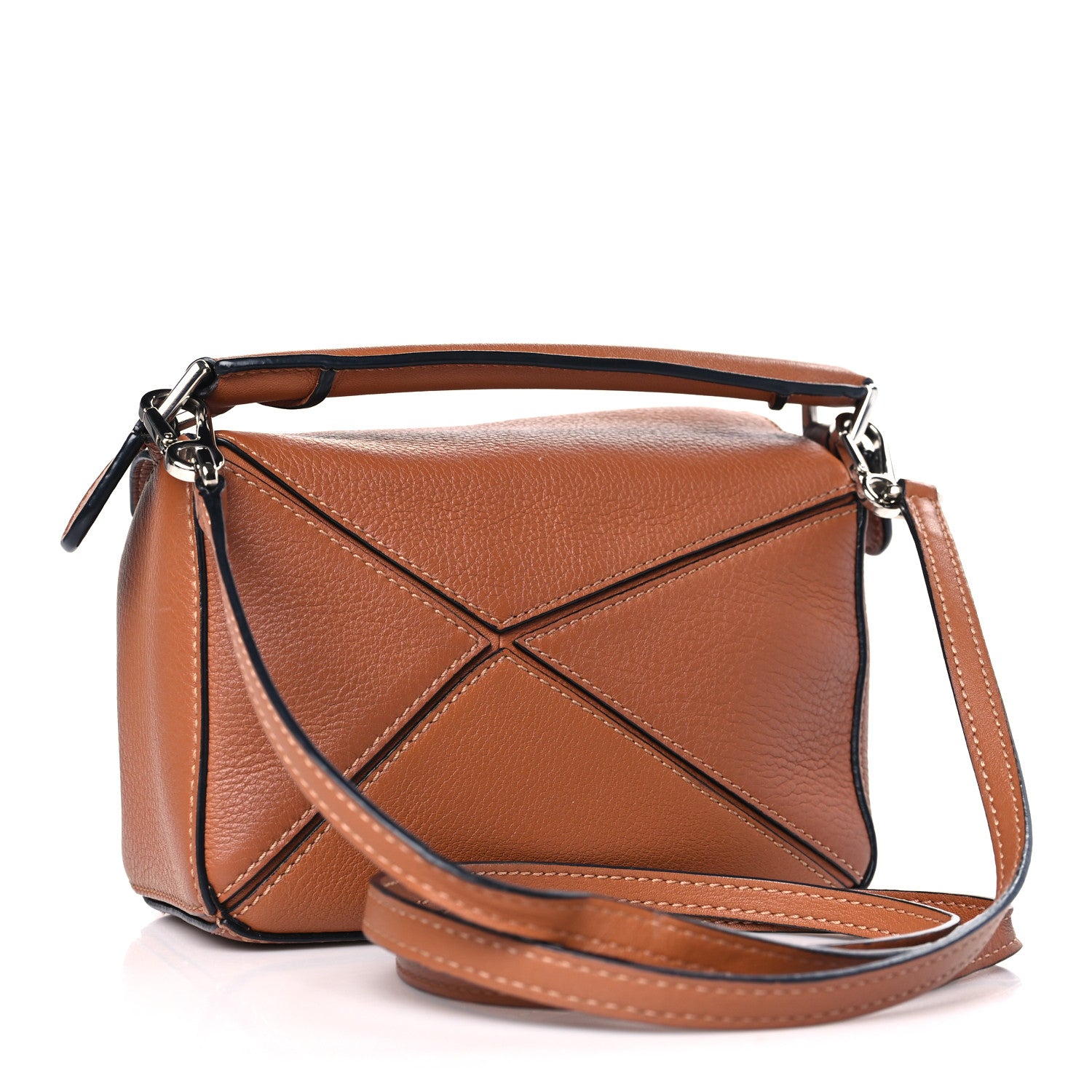 Loewe Calfskin Mini Puzzle Bag Tan 3 of 9