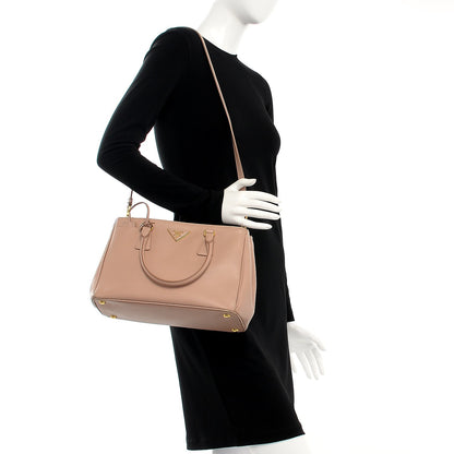 Prada Saffiano Small Galleria Double Zip Tote Cammeo 3 of 25