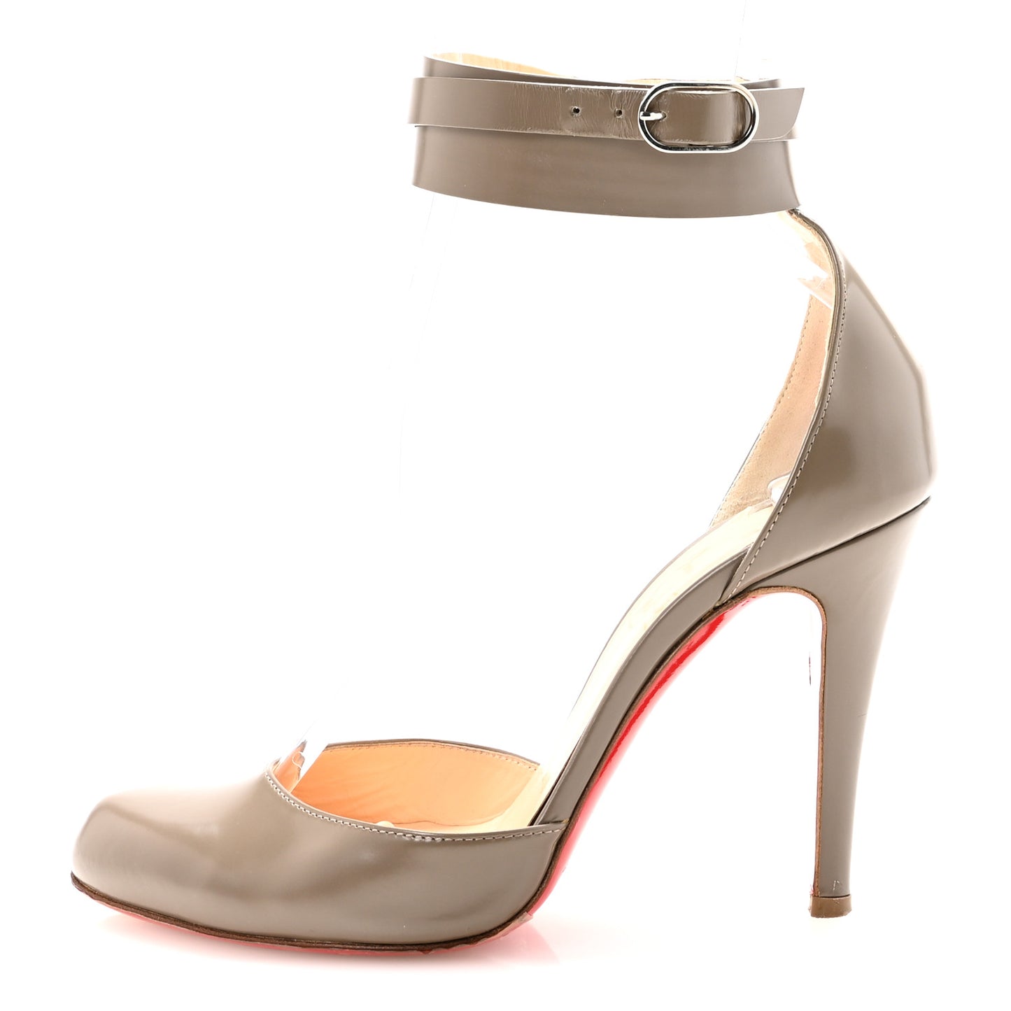 Jazz Calfskin Bettina 100 Ankle Strap Pumps 35.5 Mastic