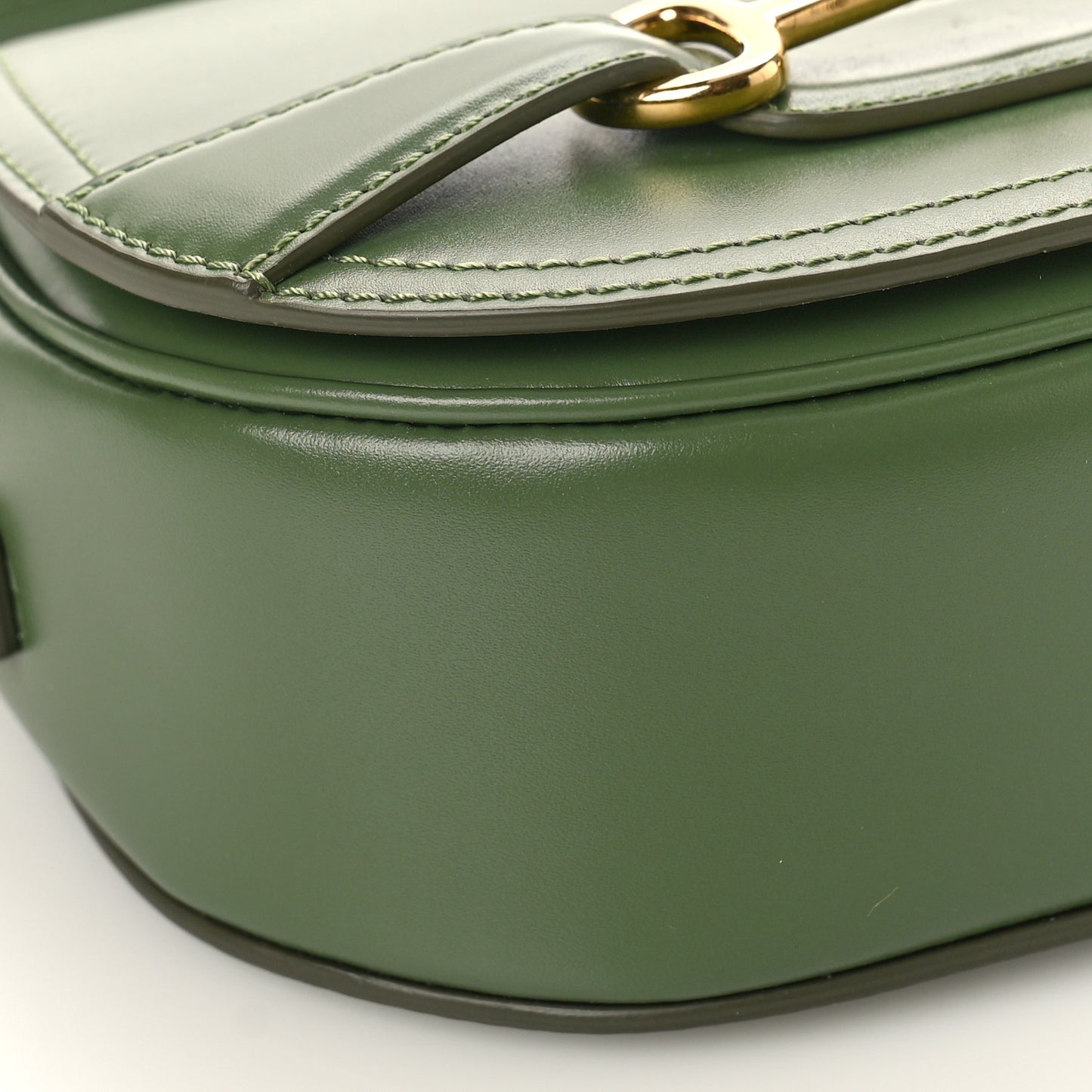 Natural Calfskin Small Crecy Bag Green