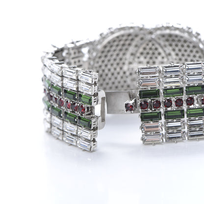 Gucci Crystals Double G Web Tennis Bracelet L 4 of 6