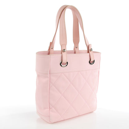 Chanel Canvas Paris Biarritz Small Tote Pink 3 of 8