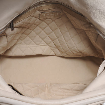 Chanel Calfskin Small CC Bowler White 5 of 7