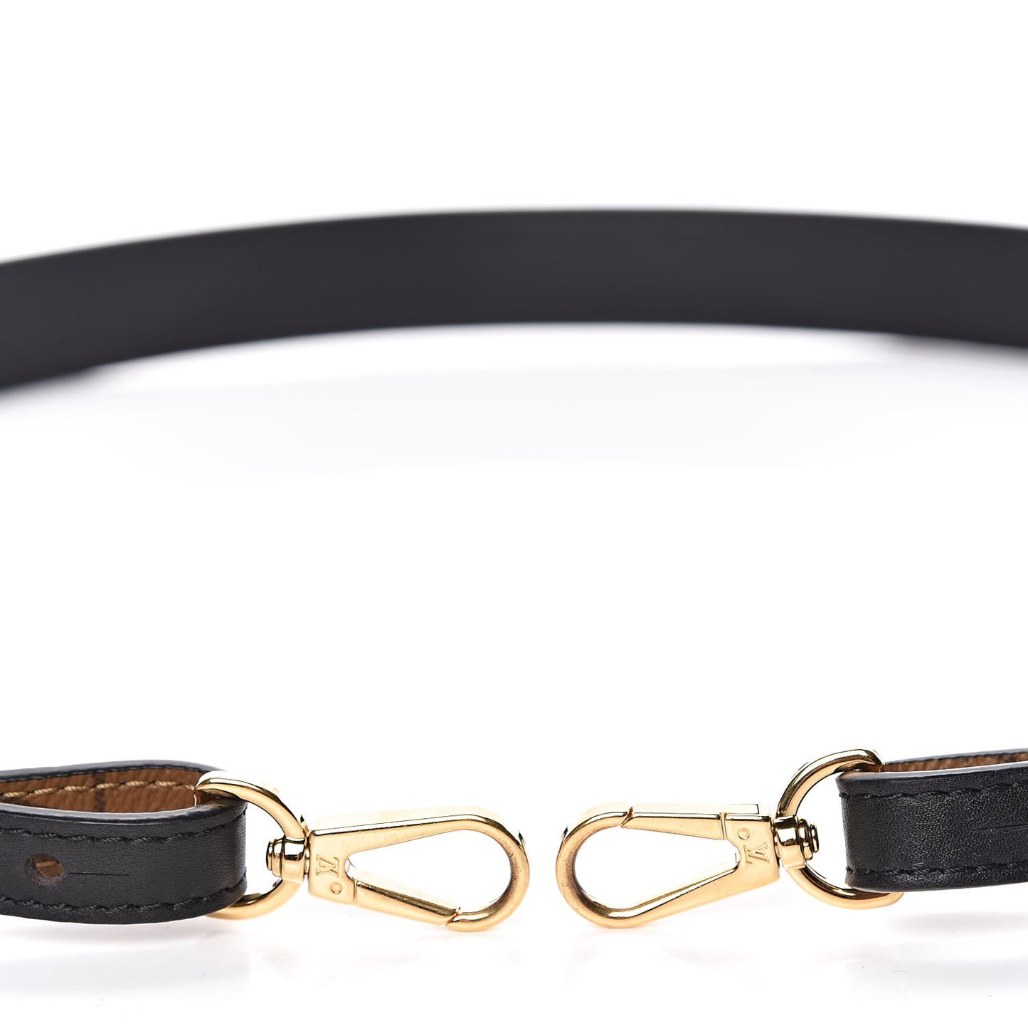 Reverse Monogram Bandouliere Shoulder Strap XL Black