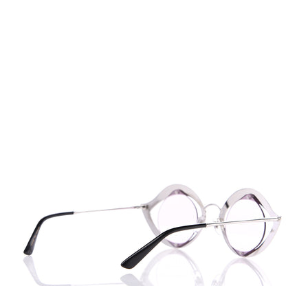 Gucci Metal Crystal Cat Eye Sunglasses GG0046S Silver 3 of 8