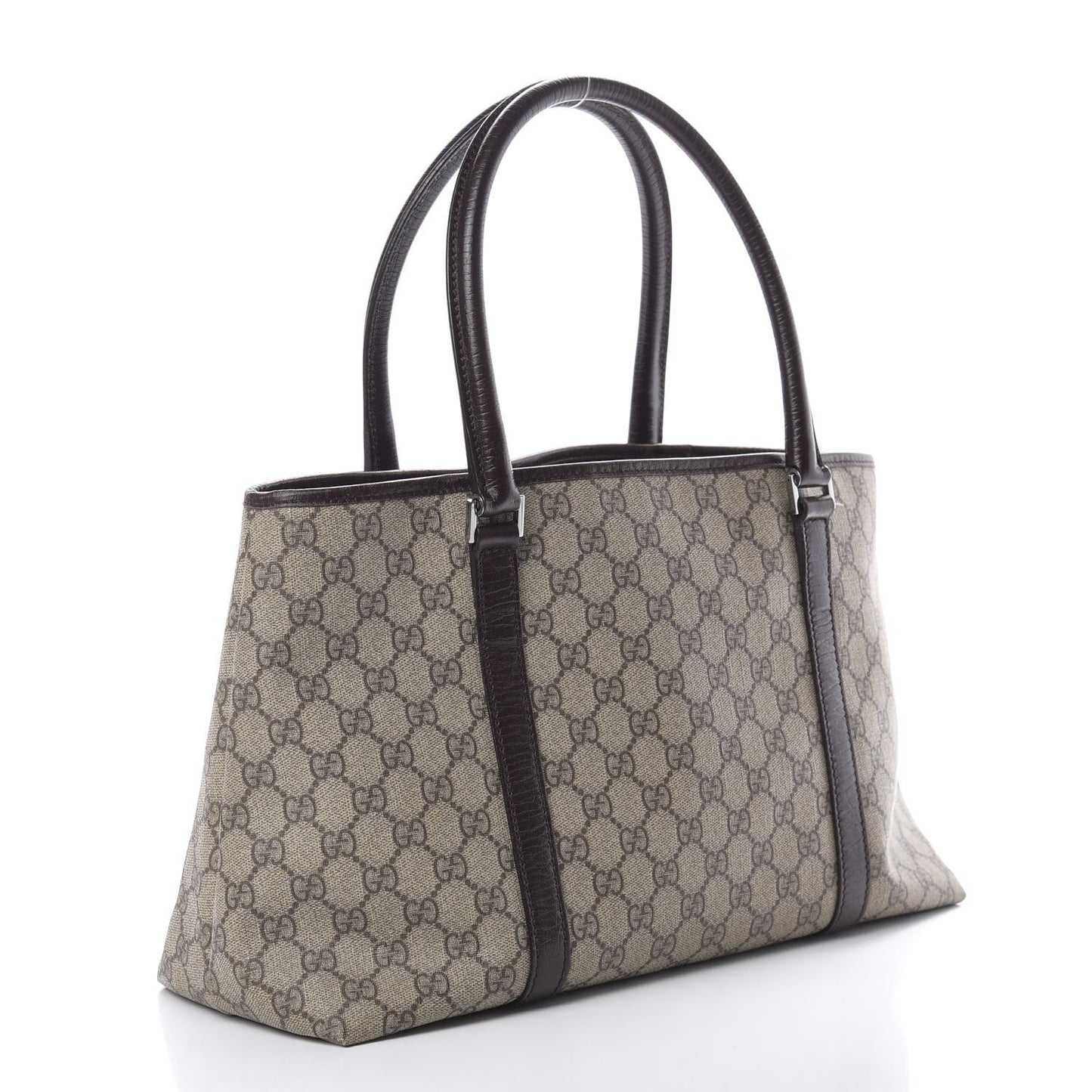 GG Plus Monogram Medium Joy Tote Dark Brown