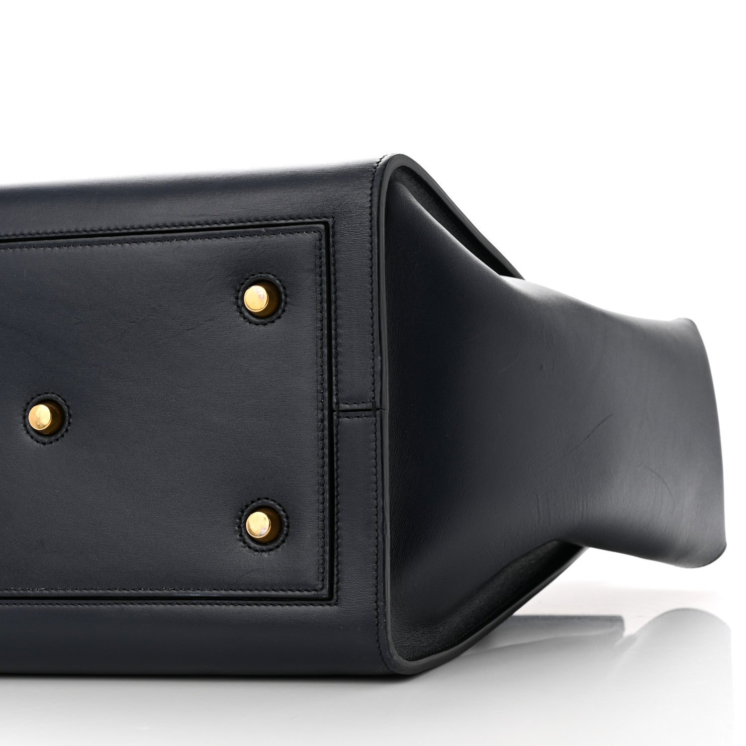 Celine Palmelato Calfskin Medium Tie Knot Tote Midnight 10 of 10