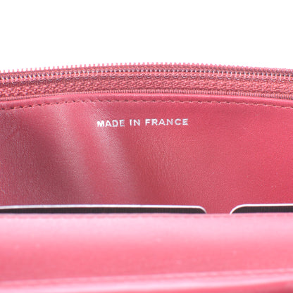 Chanel Calfskin Hamptons Wallet on Chain WOC Red 7 of 9