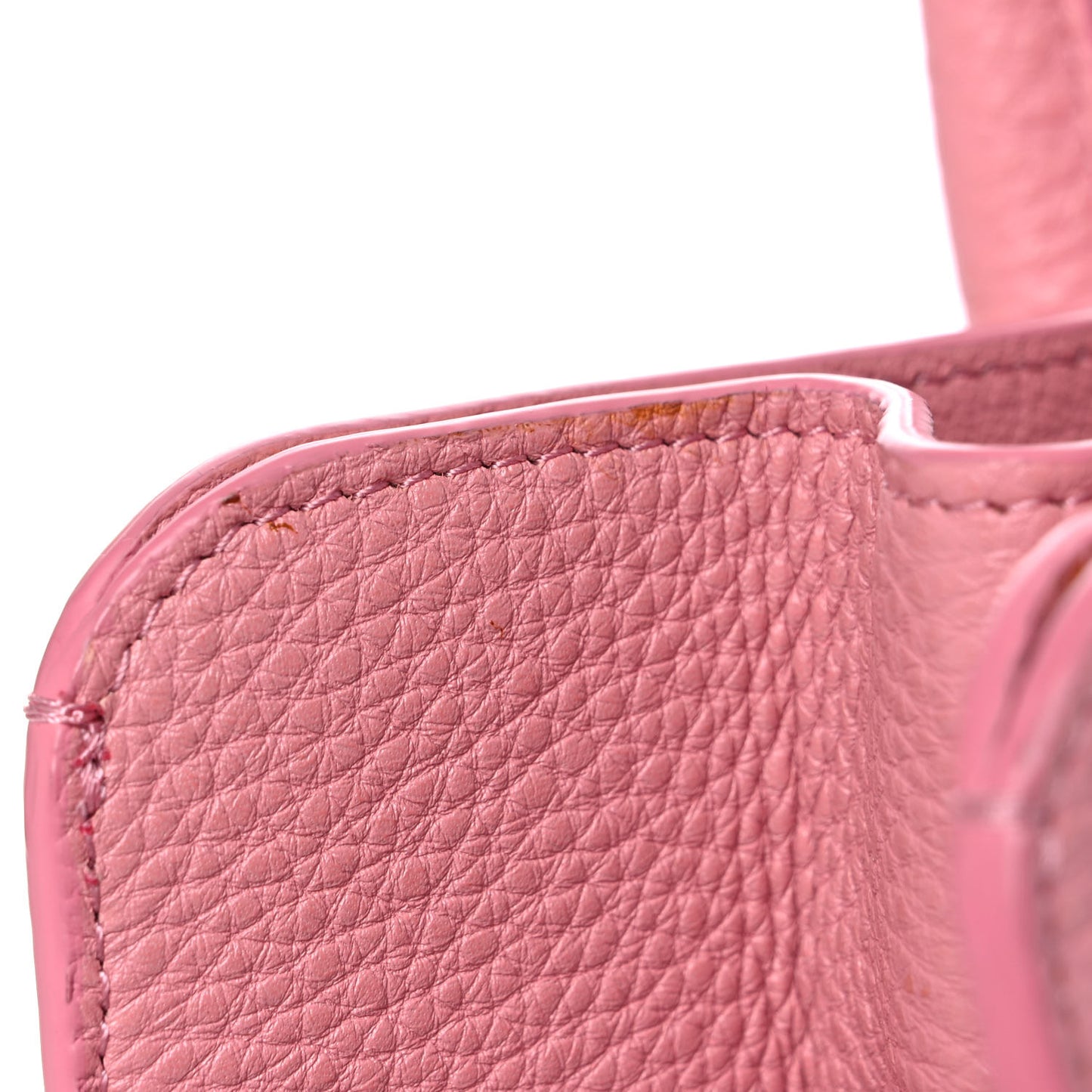 Tumbled Calfskin Large Sun Bag Peony