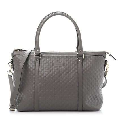 Gucci Soft Microguccissima Small Zippered Satchel Loess 1 of 11