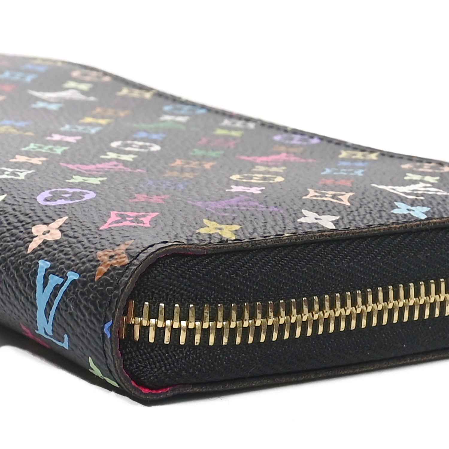 Louis Vuitton Monogram Multicolor Zippy Wallet Black Grenade 9 of 10