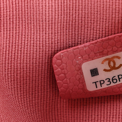 Chanel Caviar Quilted Small Cosmetic Case Dark Pink 7 of 7