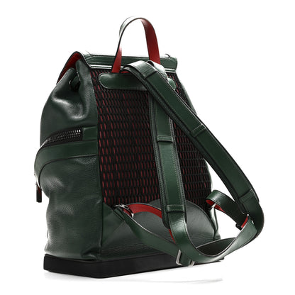 Christian Louboutin Calfskin Ecusson Explorafunk Backpack Green 3 of 10