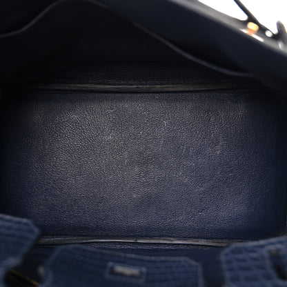 Hermes Matte Niloticus Crocodile Birkin 30 Bleu Indigo 5 of 11