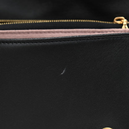 Louis Vuitton Lambskin Embossed Monogram Pochette Coussin Black 10 of 10