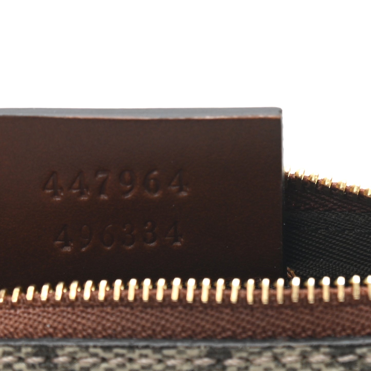 GG Supreme Monogram Key Case Brown