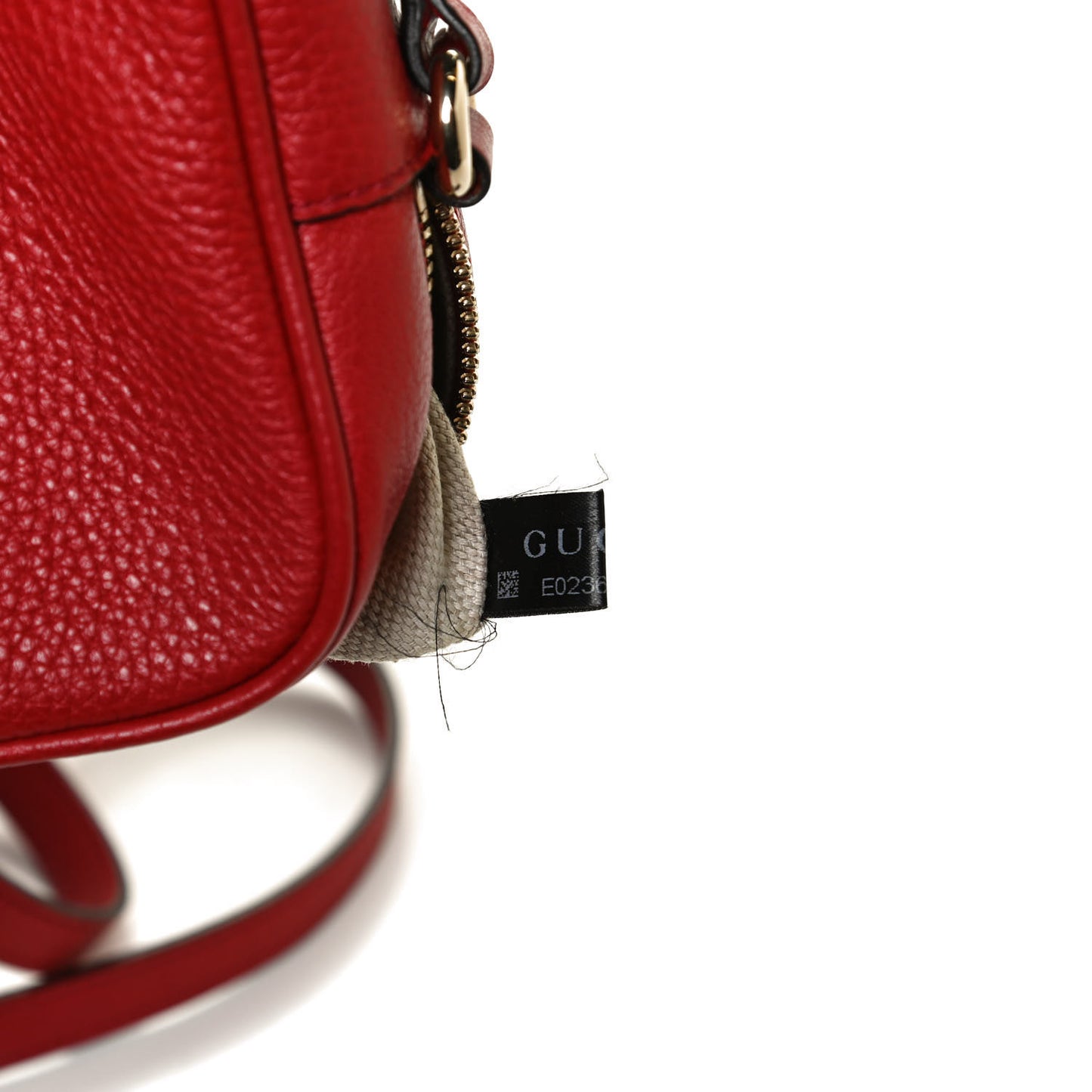 Pebbled Calfskin Small Soho Disco Bag Tabasco Red