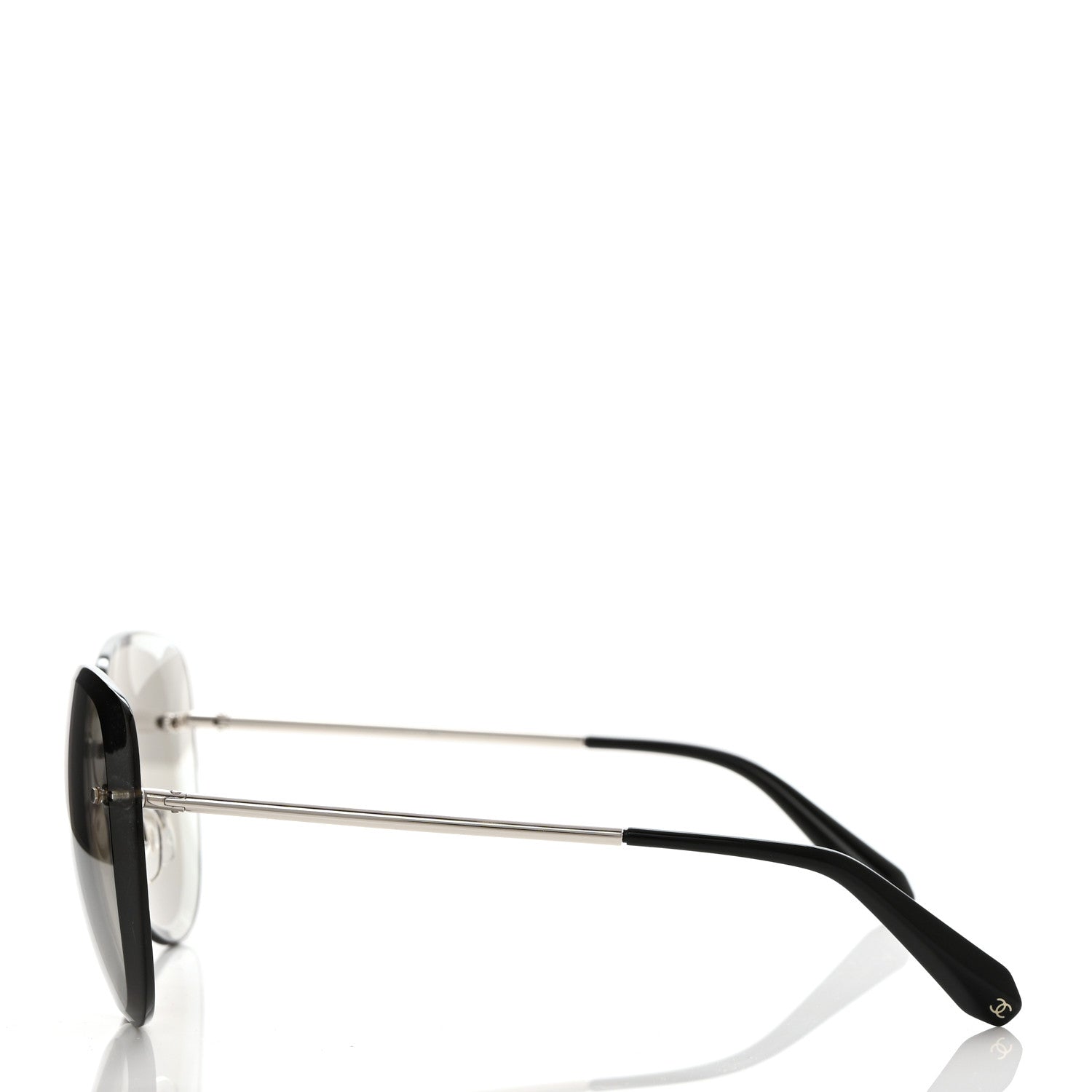Chanel Metal Pilot Sunglasses 4239 Silver 3 of 6