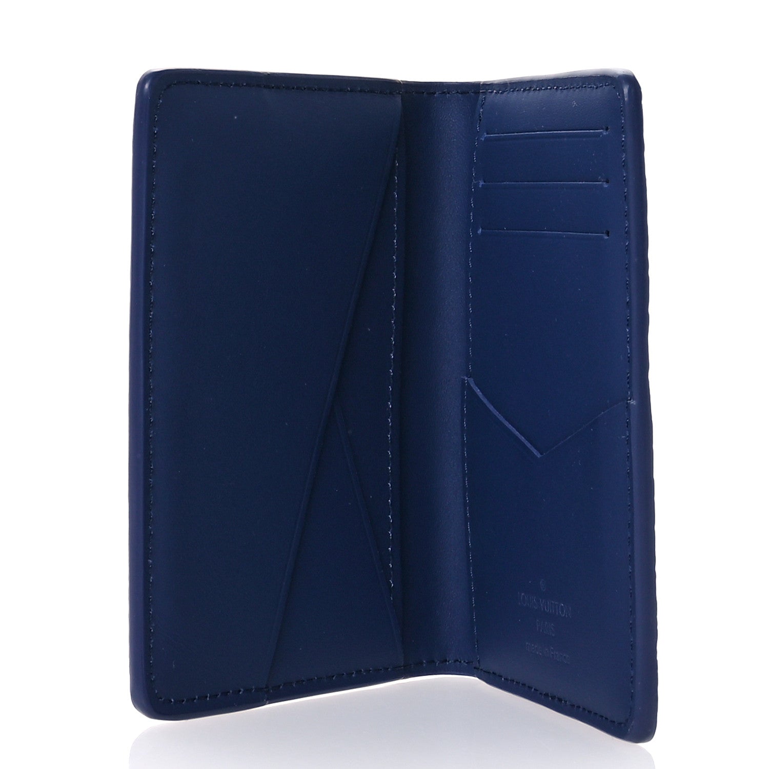 Louis Vuitton Taurillon Monogram Pocket Organizer Blue 5 of 7