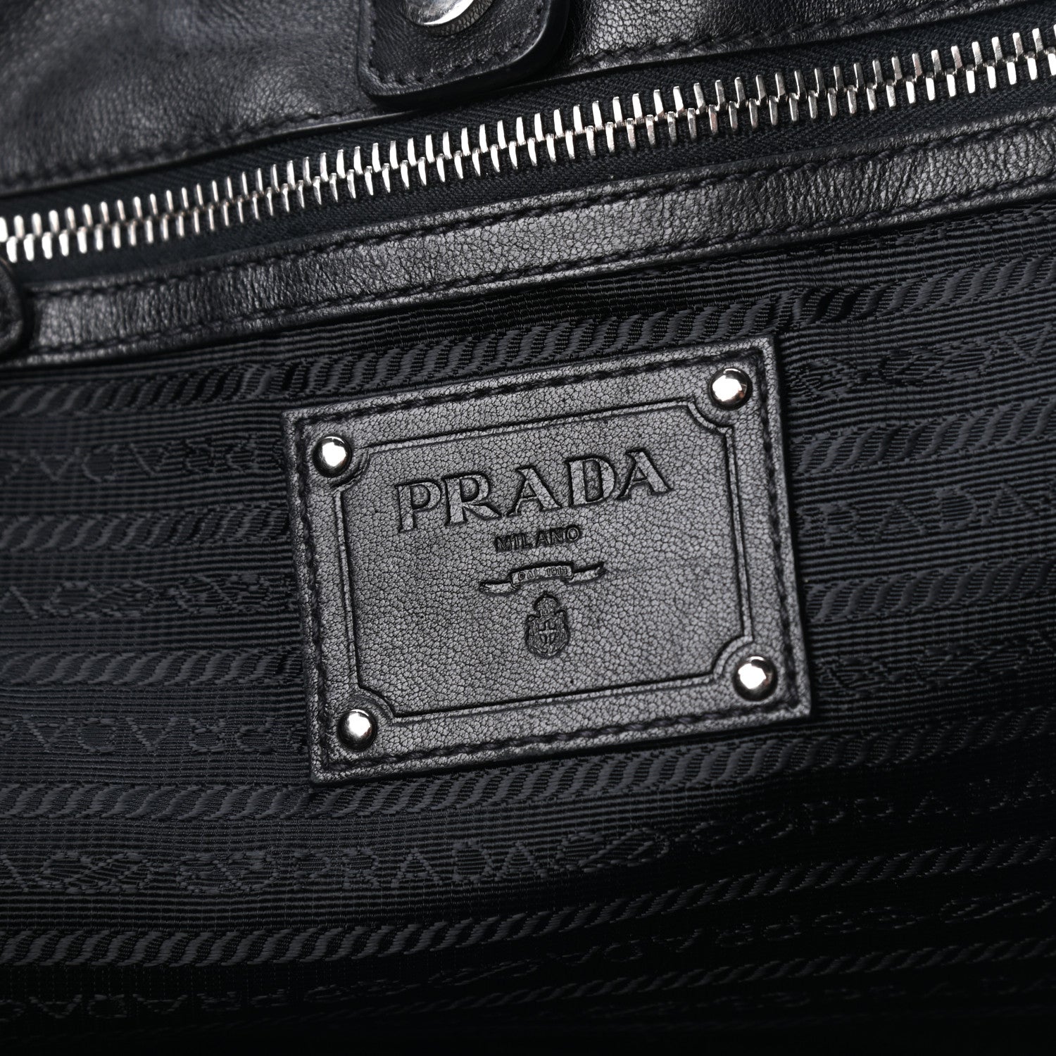 Prada Tessuto Nappa Mordore Tote Black 8 of 8