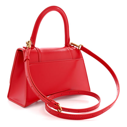 Balenciaga Shiny Box Calfskin Small Hourglass Top Handle Bag Bright Red 3 of 11