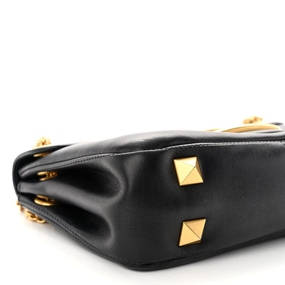 Valentino Garavani Nappa Stud Sign Shoulder Bag Black 8 of 9