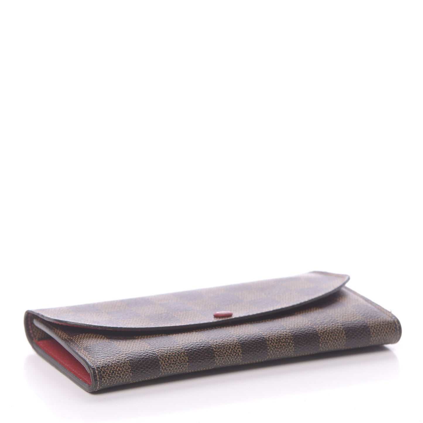 Damier Ebene Emilie Wallet Red
