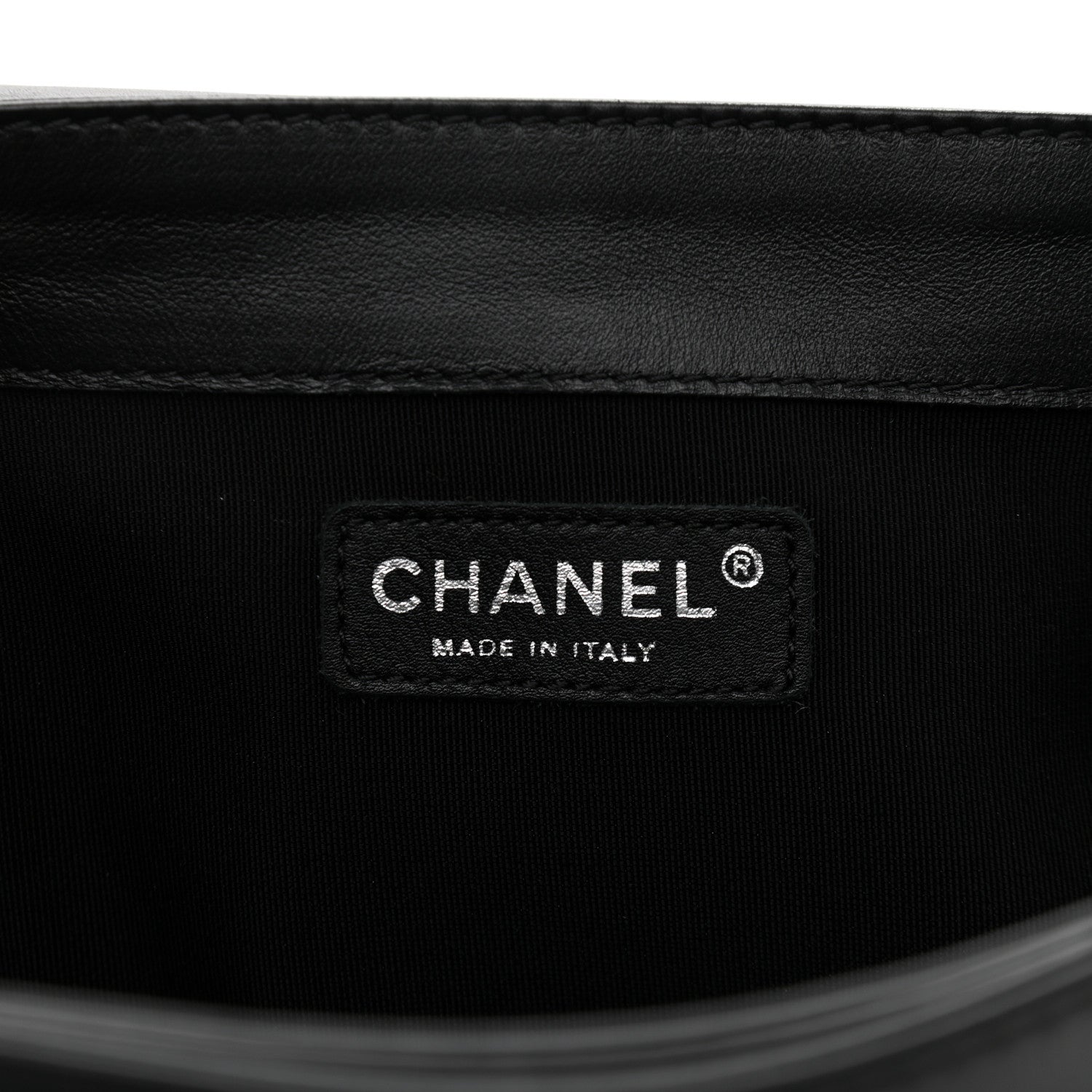 Chanel Calfskin Tweed Enchained XL Boy Flap Black 6 of 10