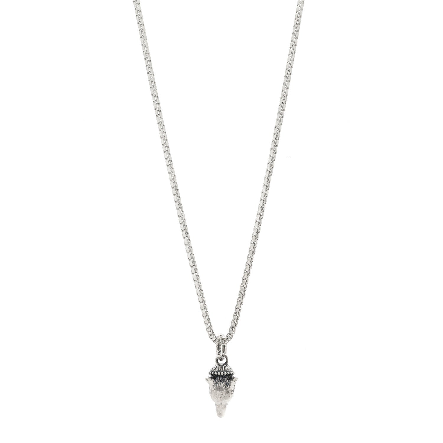 Gucci Sterling Silver Anger Forest Wolf Head Necklace 1 of 7