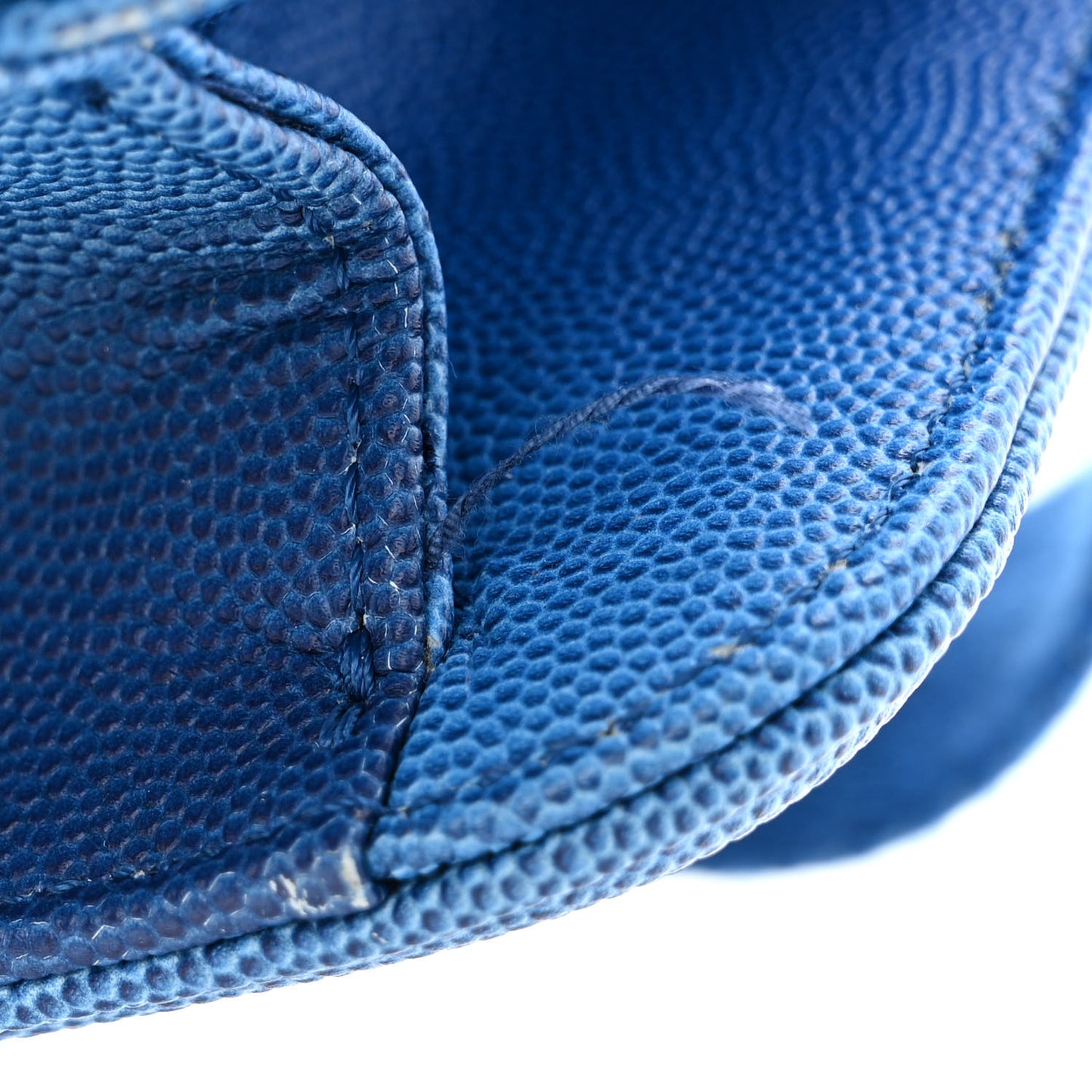 Caviar Quilted Sunset On The Sea Waist Bag Blue