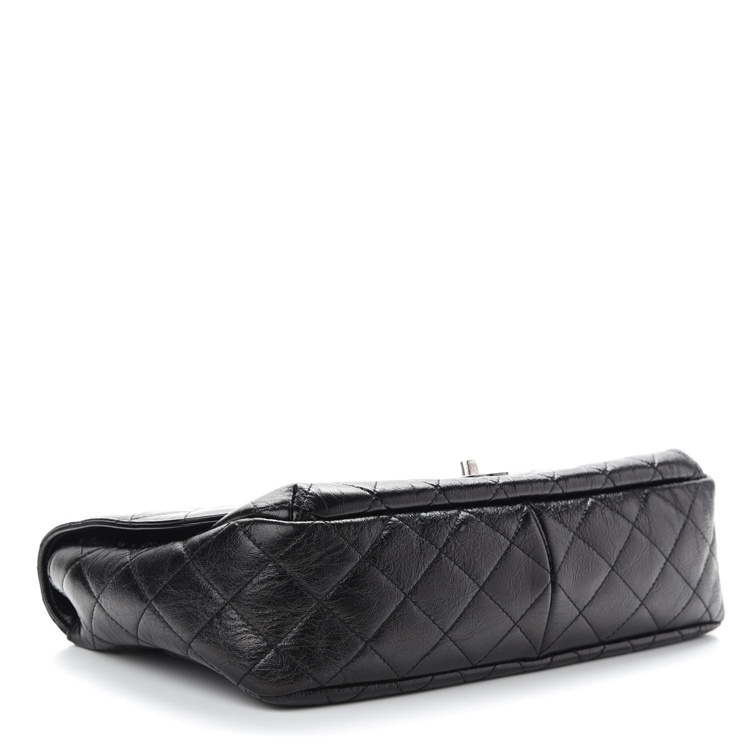 Chanel Shiny Goatskin Quilted Flap Black 4 of 9