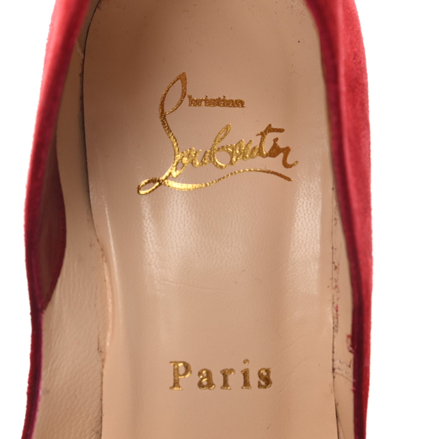 Suede Victorina 100 Pumps 35.5 Carmin