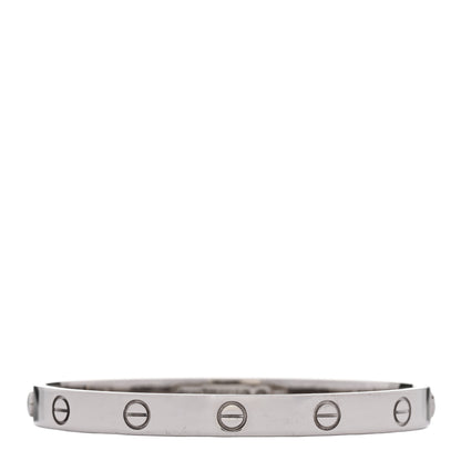 Cartier 18K White Gold LOVE Bracelet 17 2 of 10