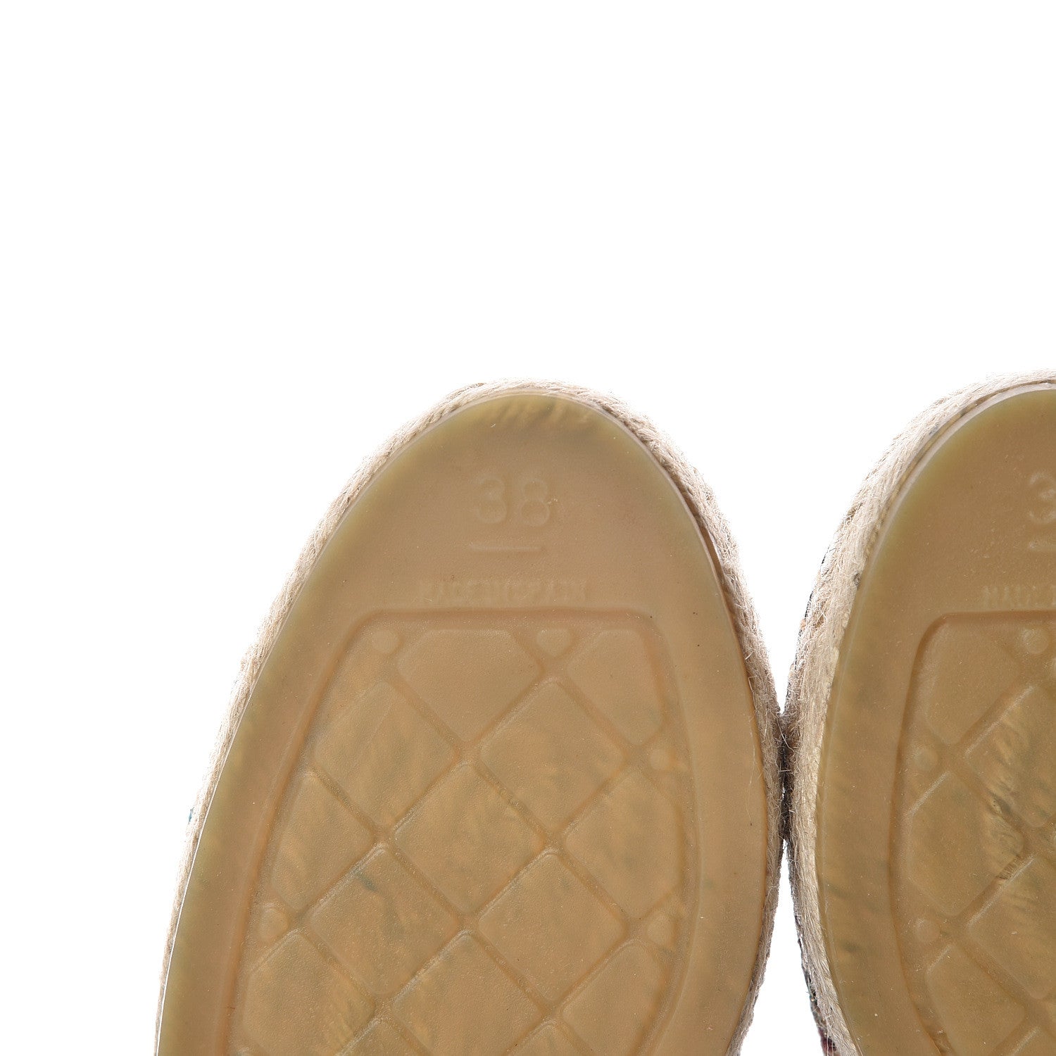 Chanel Tweed Grosgrain CC Espadrilles 38 Multicolor 8 of 10
