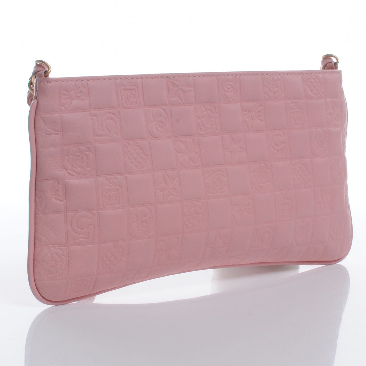 Lambskin Precious Symbols Pochette Pink