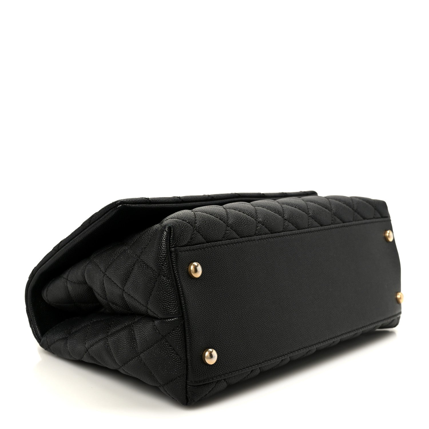 Chanel Caviar Quilted Small Coco Handle Flap Black 4 of 11