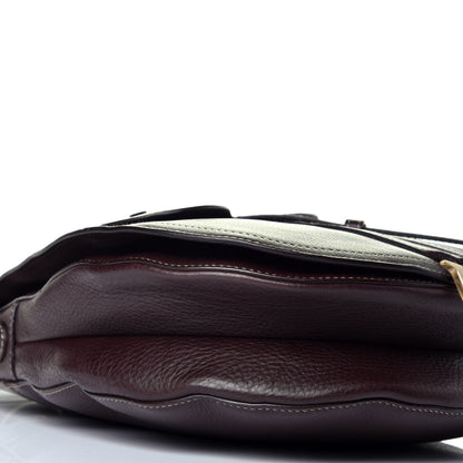 Christian Dior Calfskin Baudrier Saddle Bag Dark Brown 8 of 9