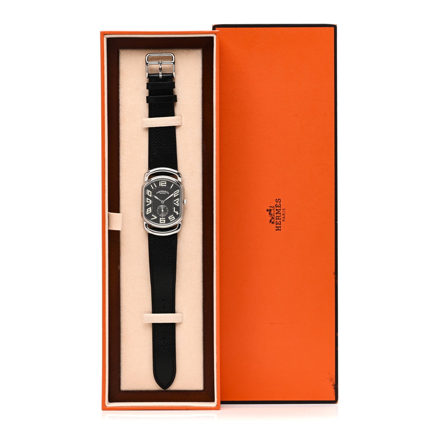 Stainless Steel Epsom 31mm Rallye Quartz Watch Noir