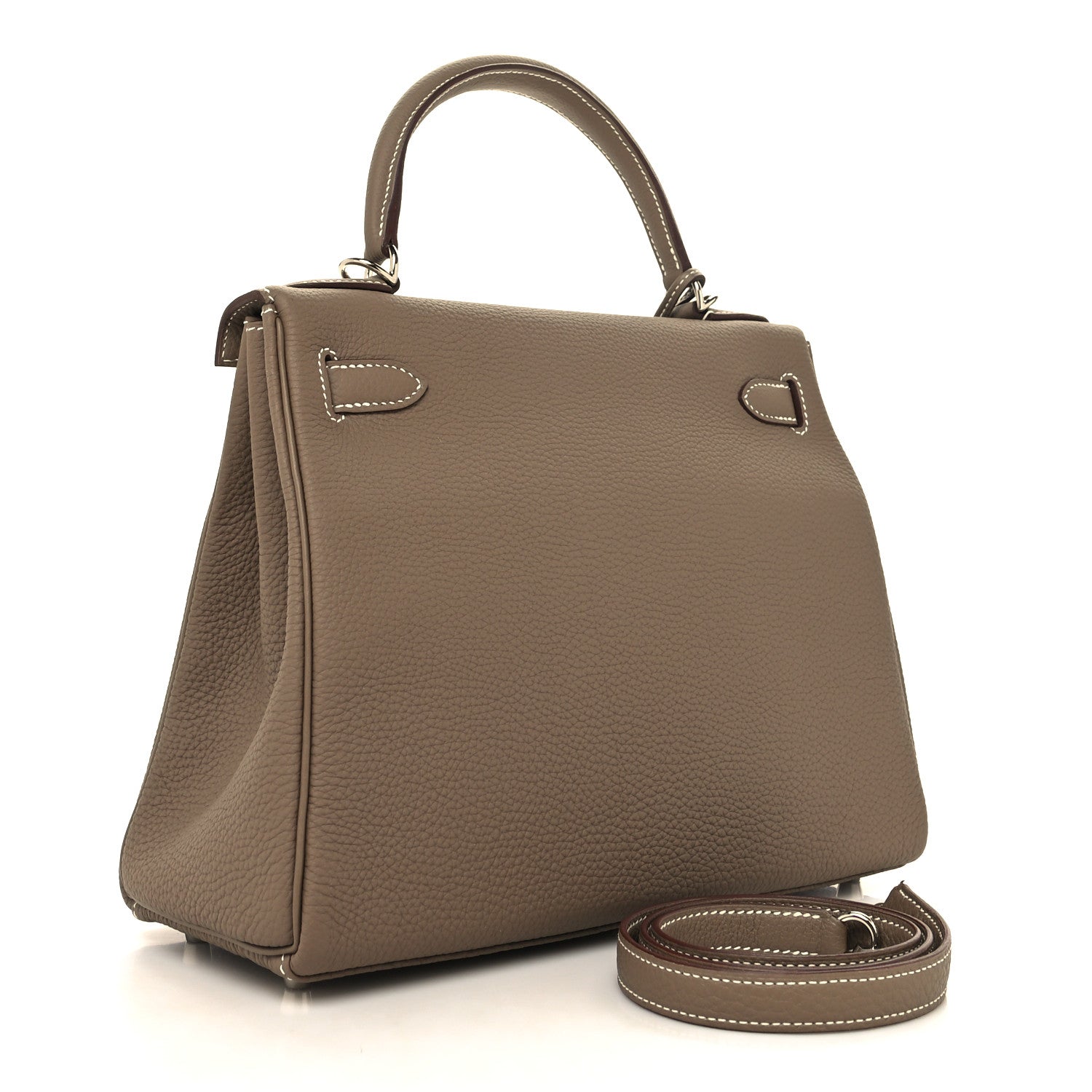 Hermes Togo Kelly Retourne 28 Etoupe 3 of 13