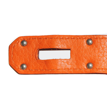 Hermes Taurillon Clemence Jypsiere 34 Orange 15 of 22